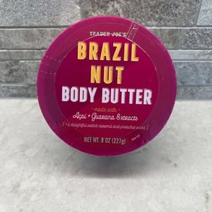 Trader Joe's Brazil Nut Body Butter 8oz Sealed New Seasonal Item HTF